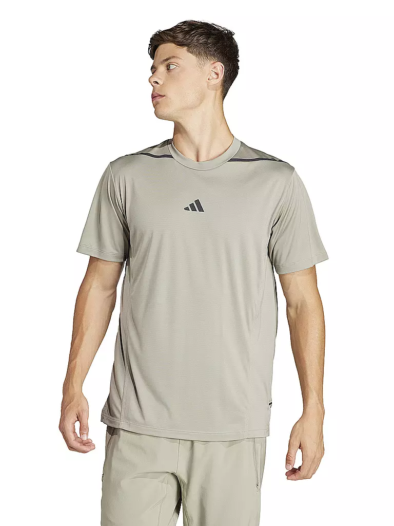 ADIDAS Herren Fitnessshirt Designed for Training Adistrong Workout olive